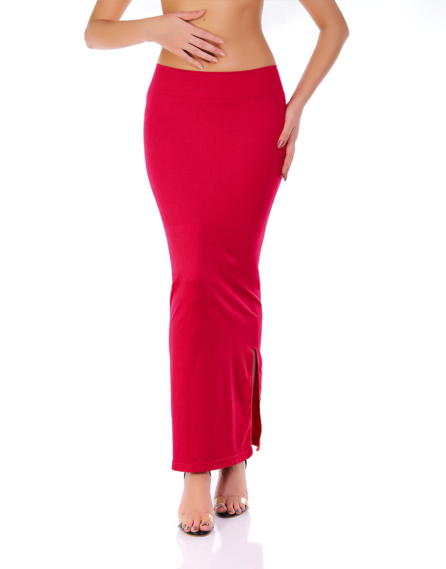 Seamless Saree Shapewear Petticoat (red) Bust Size: 30 Inch (in