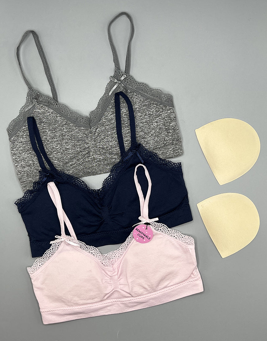 Tahari 3-pack Lace Insert Bikini Briefs in Pink