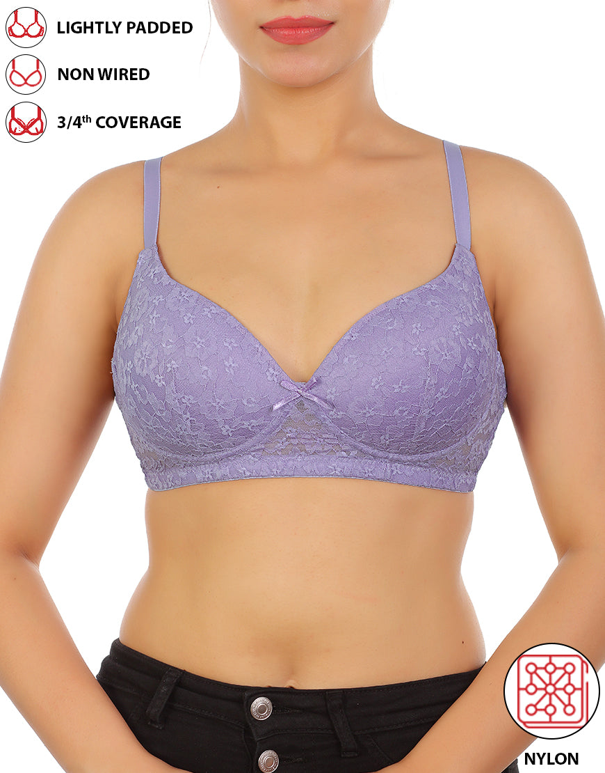 LOSHA - With our double-layered cotton bra, you can be comfy all day long!  The fabric is comfortable and the multiway straps & wide front band mean  maximum versatility and support.
