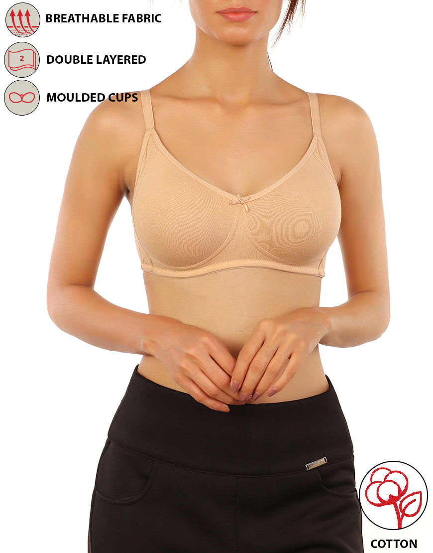 Double-layer Cotton Tube Bra For Girls