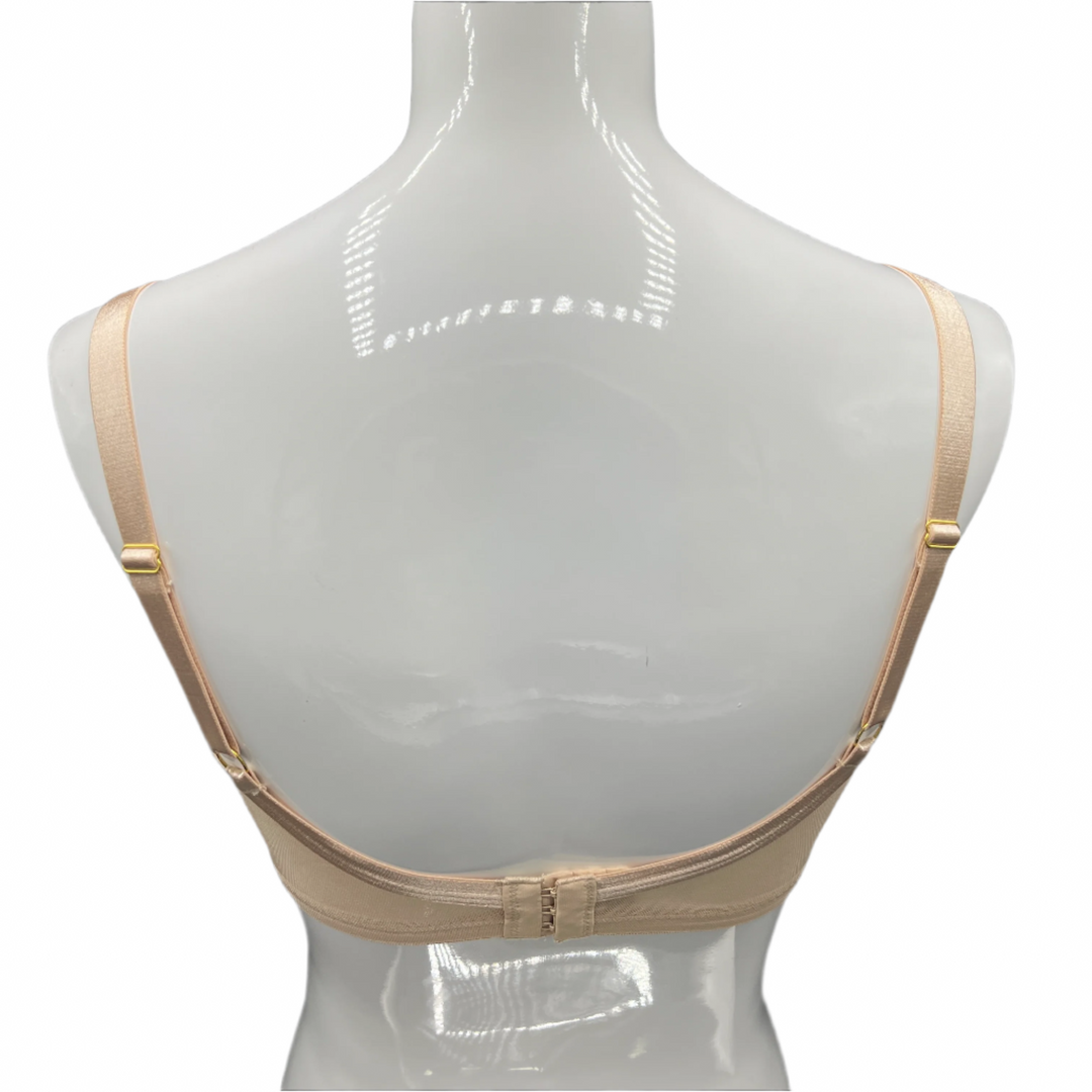 Losha Plus Quattro Support Full-Coverage Wired Bra With Side Shaping Panels-TOASTED ALMOND