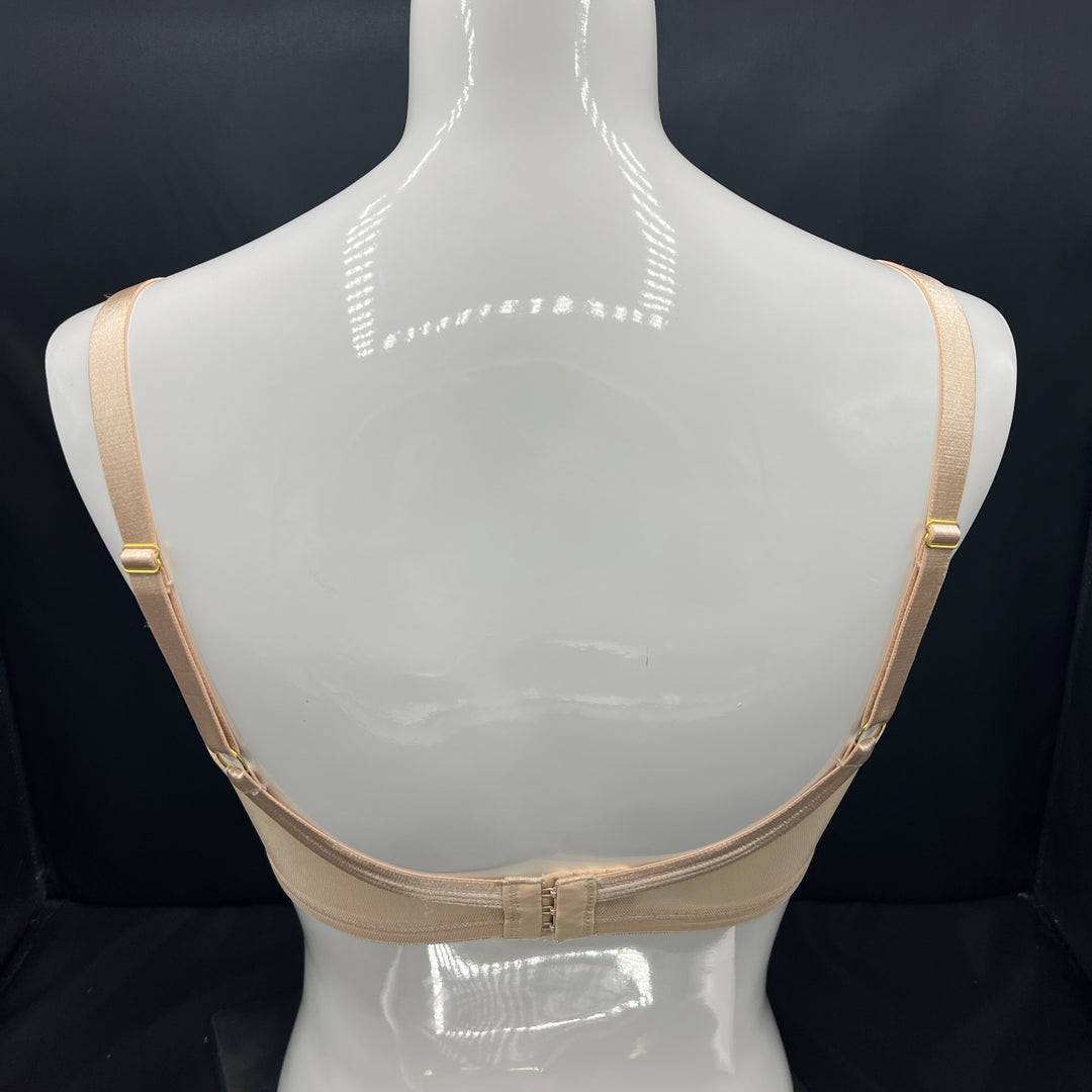 Plus Quattro Support Full-Coverage Wired Bra With Side Shaping Panels-TOASTED ALMOND