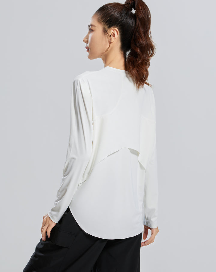 LOSHA EASY MOVEMENT RELAXED FIT T-SHIRT-WHITE