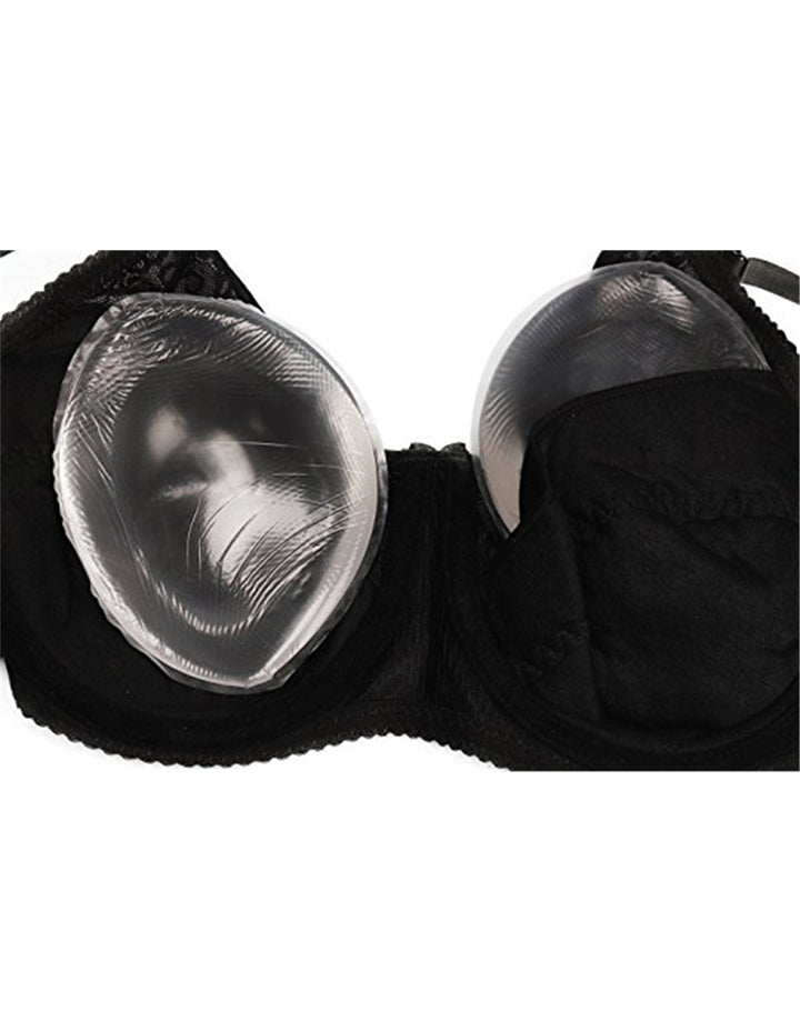 TRANSPARENT SILICONE BREAST ENHANCERS - LARGE