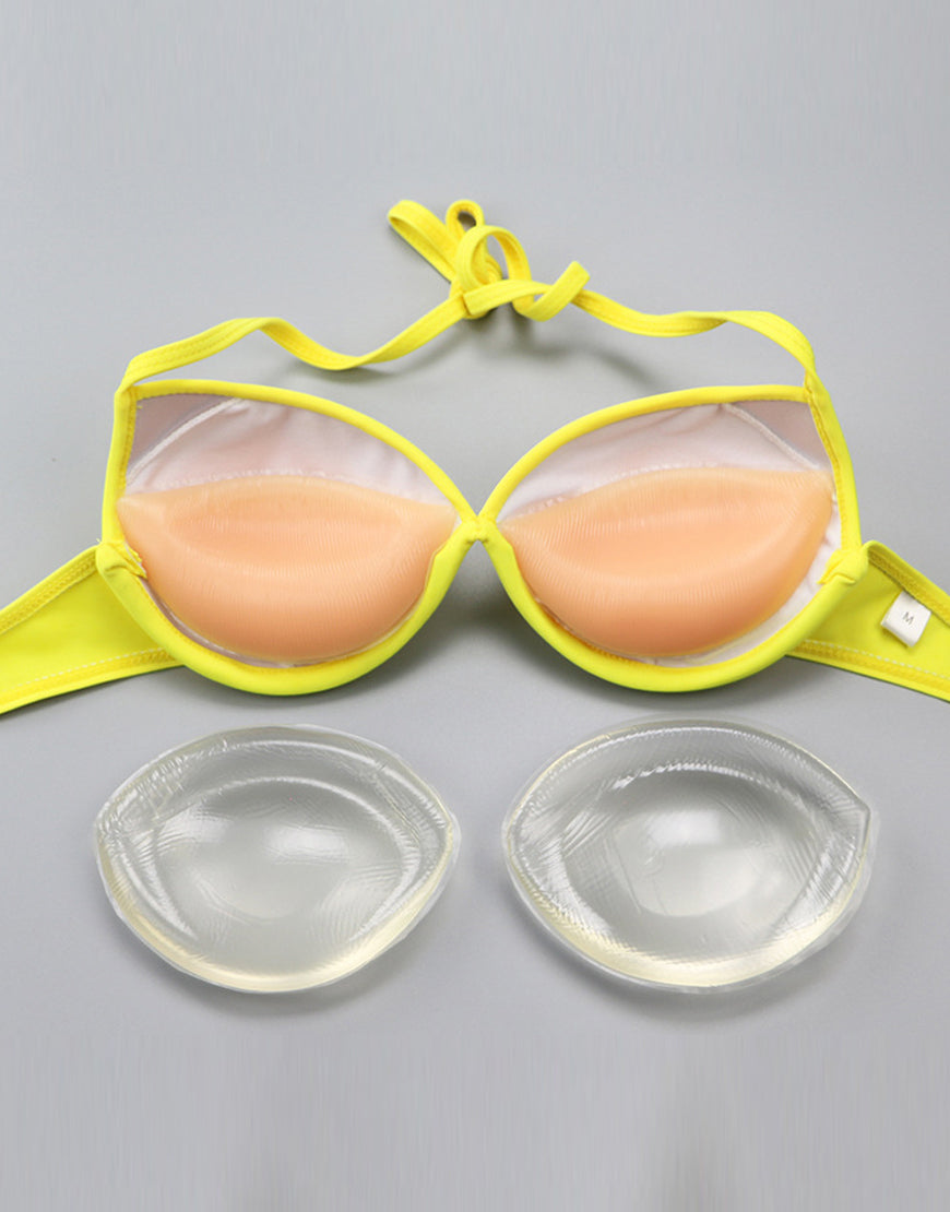 TRANSPARENT SILICONE BREAST ENHANCERS - LARGE