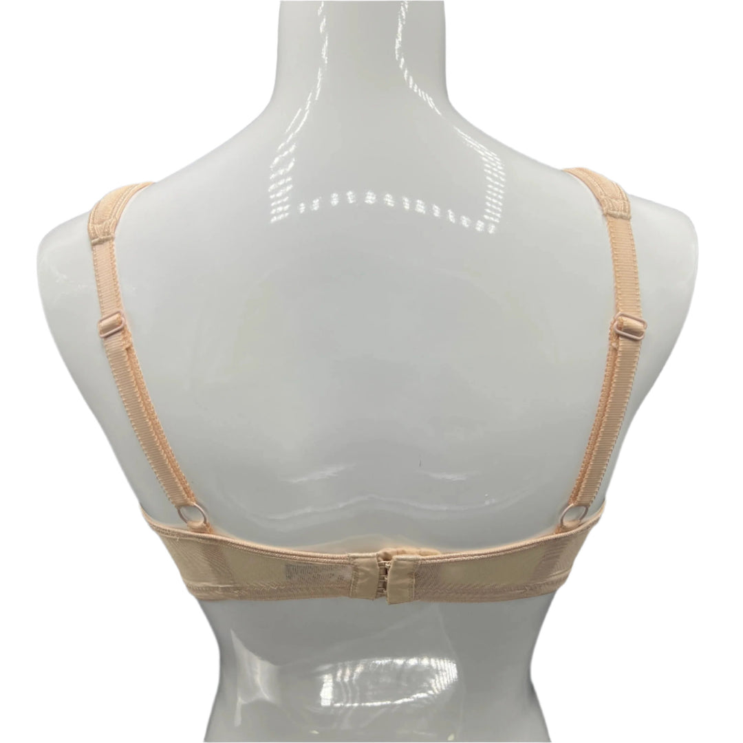 Losha Plus Quattro Support Full-Coverage Wirefree Bra With Side Shaping Panels And Cushioned Straps-TOASTED ALMOND