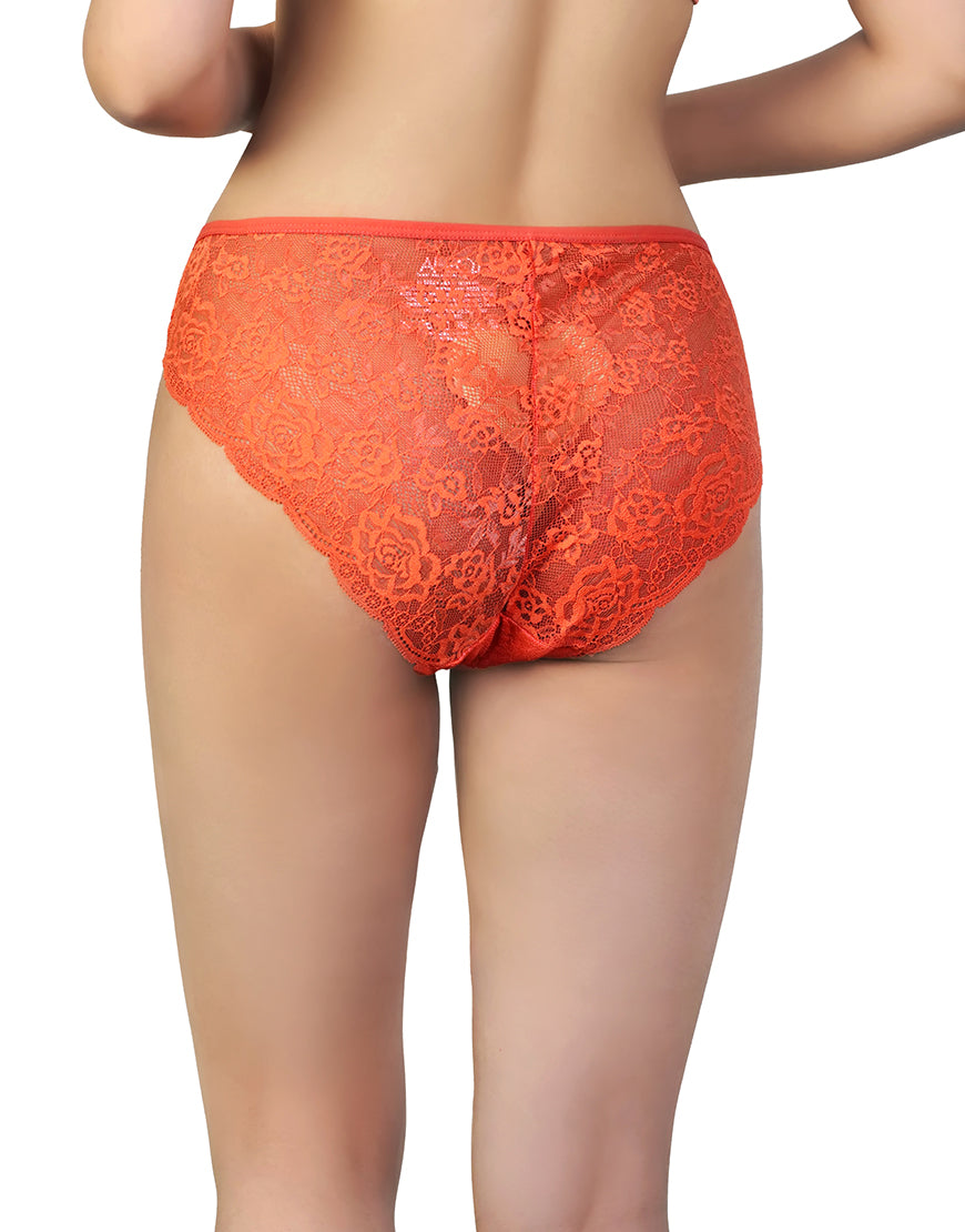 LOSHA MESH MARVEL BIKINI BRIEF-BURNT SIENNA