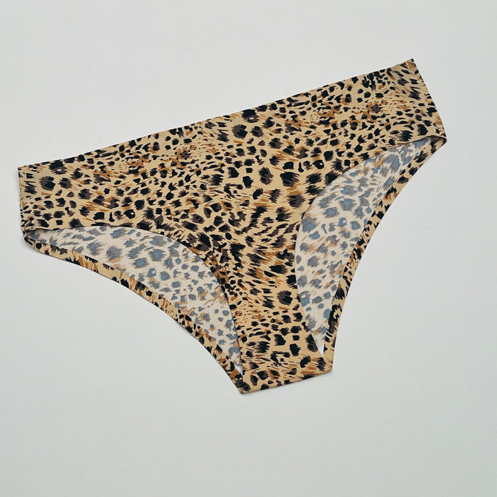 Losha Mid waist Laser Cut Panty  - Cheeta