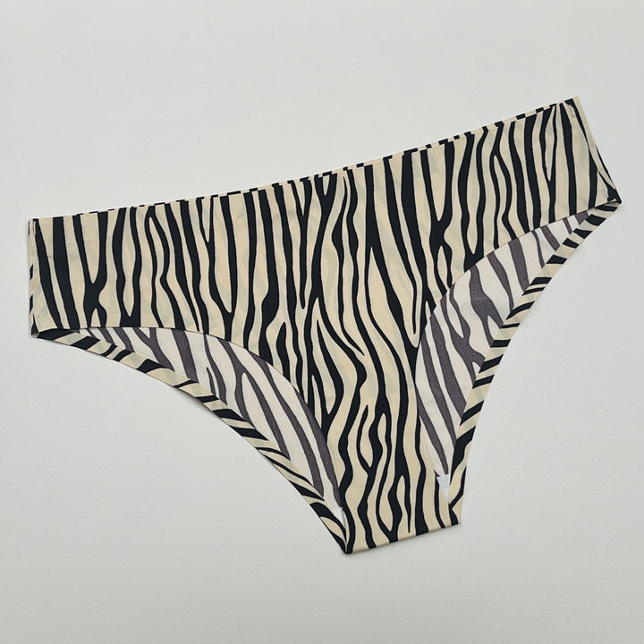 Losha Mid waist Laser Cut Panty  -ZEBRA