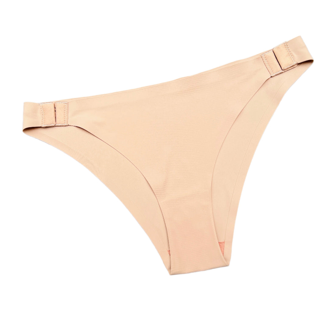 Losha Low waist Laser Cut Panty with Side hooks -Beige