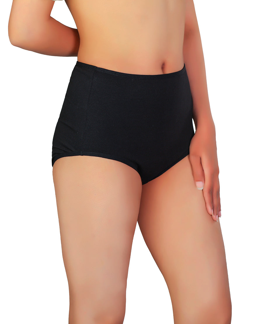 PACK OF 3 LOSHA SUPPER SOFT HIGH WAISTED COTTON PANTY-ASSORTED