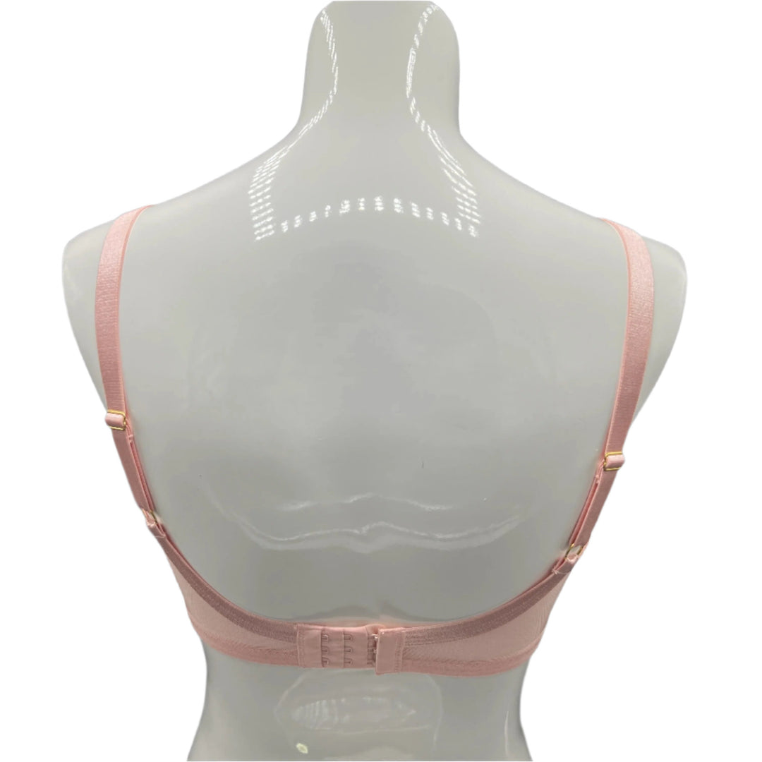 Losha Quattro Plus Support Full-Coverage Wired Bra With Side Shaping Panels-QUARTZ PINK