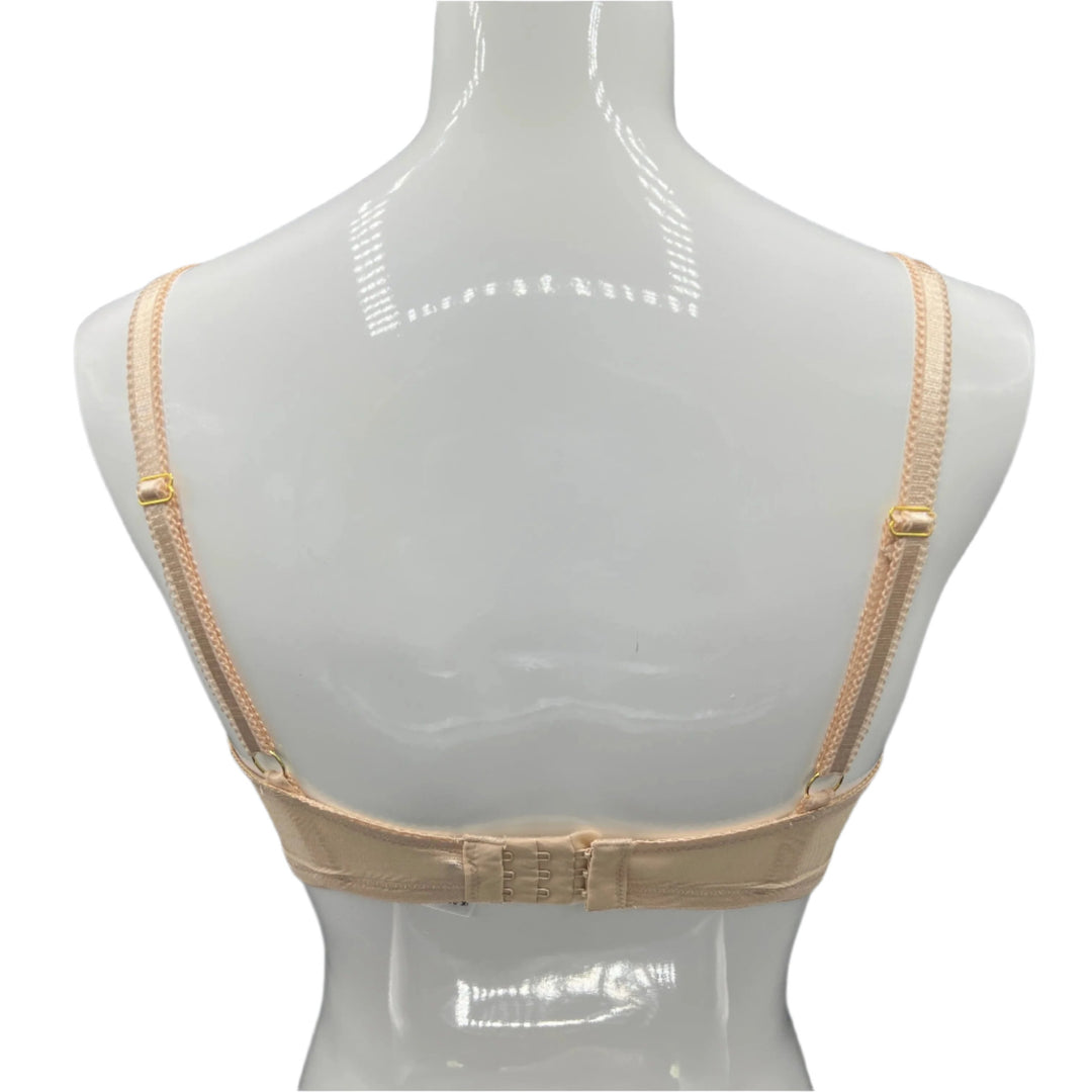 Losha Plus Quattro Support Full-Coverage Wirefree Bra With Side Shaping Panels-TOASTED ALMOND