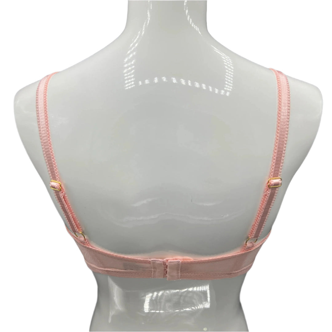 Losha Plus Quattro Support Full-Coverage Wirefree Bra With Side Shaping Panels-QUARTZ PINK