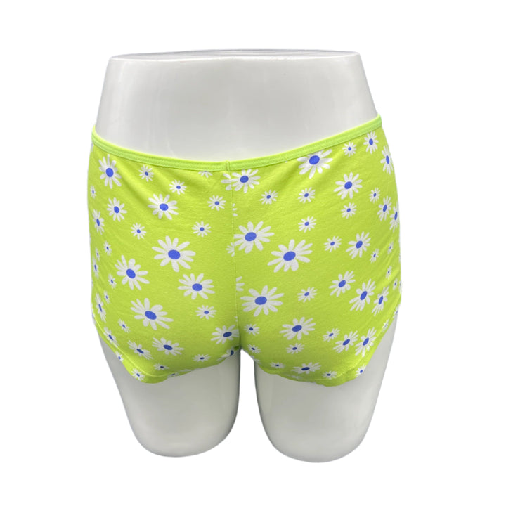 SUPER SOFT BOY SHORTS COTTON BRIEF-DAISY PRINT