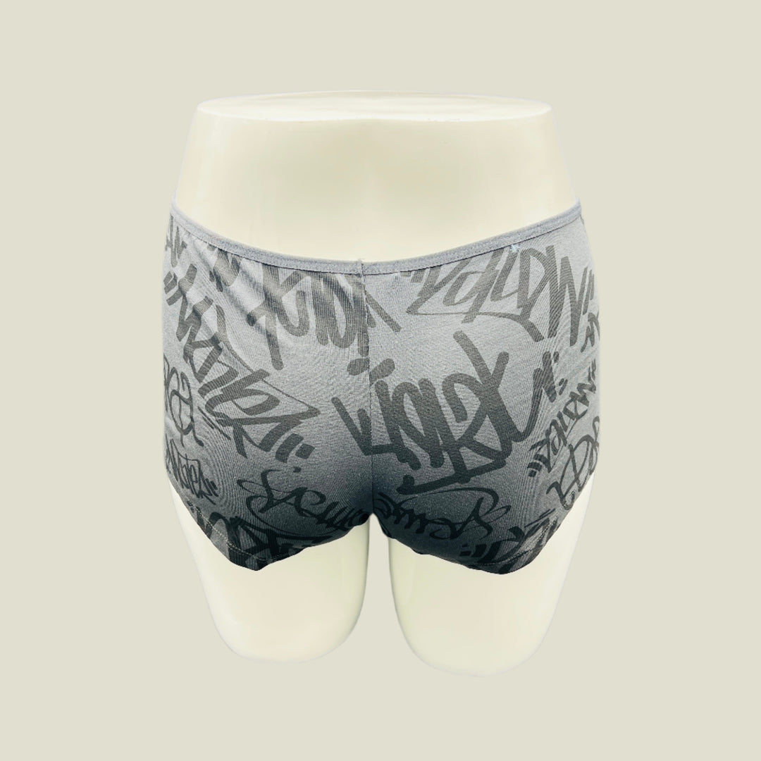 SUPER SOFT BOY SHORTS COTTON BRIEF-ABSTRACT