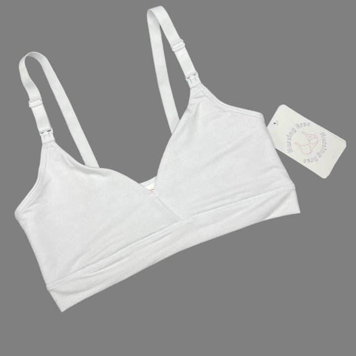 LOSHA DOUBLE LAYERED SIDE SUPPORT NURSING BRA -WHITE