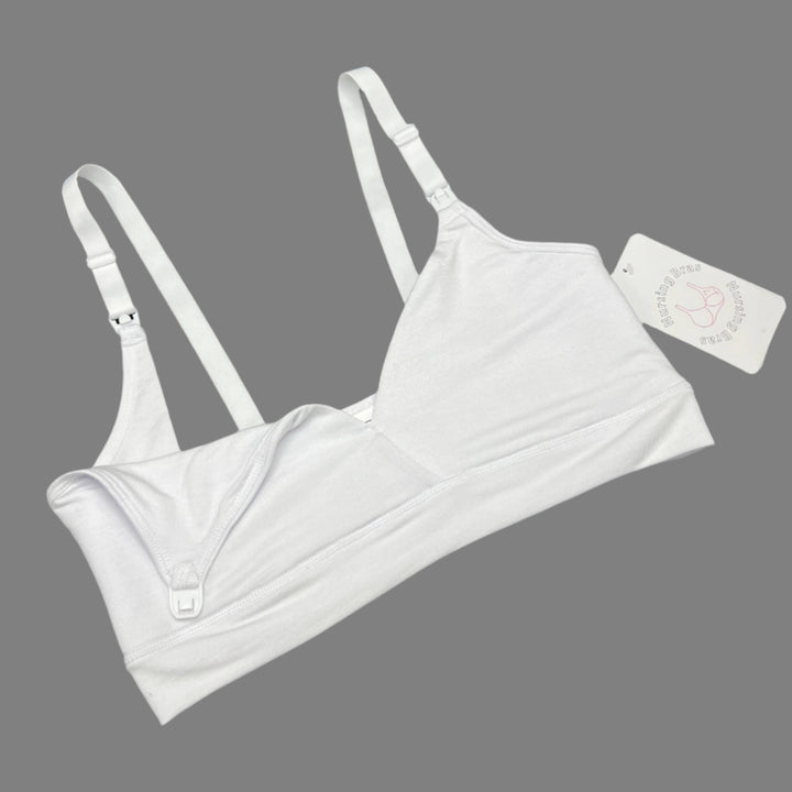 LOSHA DOUBLE LAYERED SIDE SUPPORT NURSING BRA -WHITE