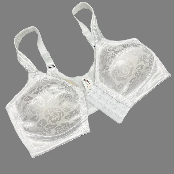 LOSHA FRONT OPEN MINIMIZER BRA-WHITE