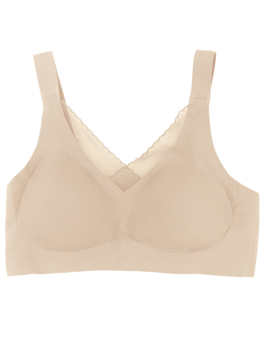 LOSHA LASER CUT SUPER SOFT BRA WITH WIDE STRAPS -SKIN – Losha