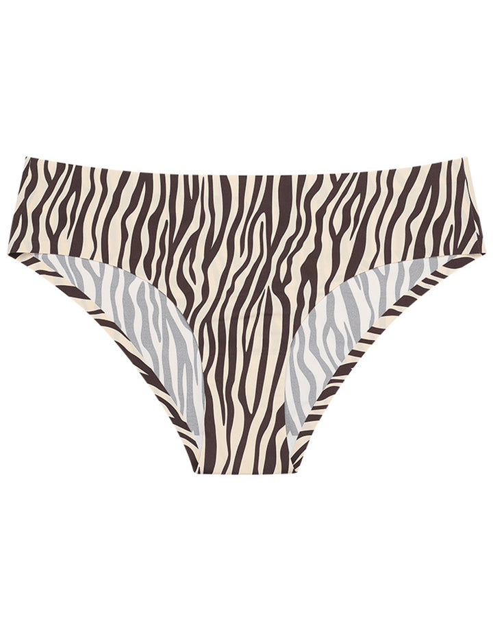 Losha Mid waist Laser Cut Panty  -ZEBRA