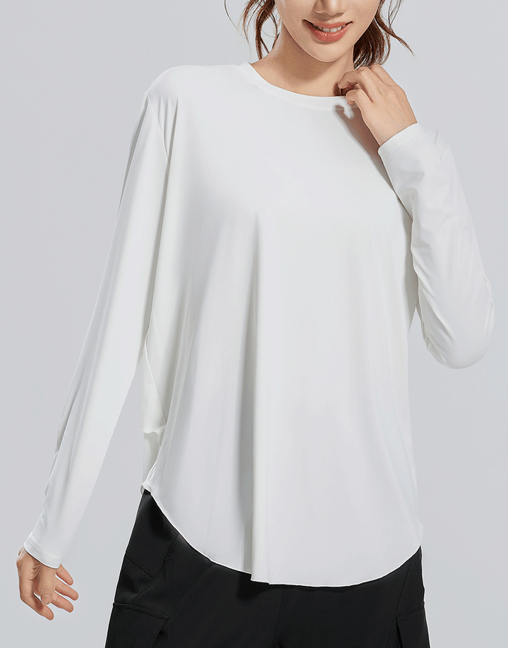 LOSHA EASY MOVEMENT RELAXED FIT T-SHIRT-WHITE