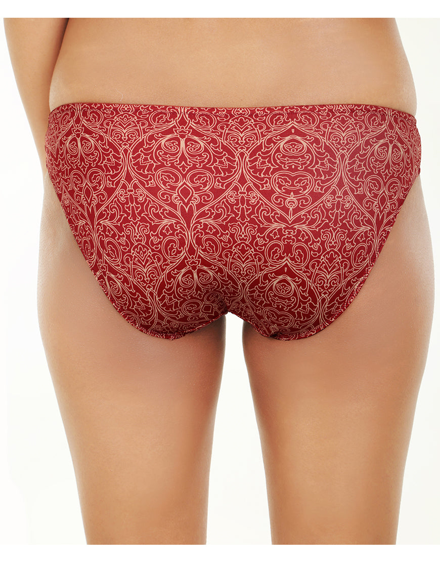 ZEN SERIES BIKINI BRIEF-MERLOT