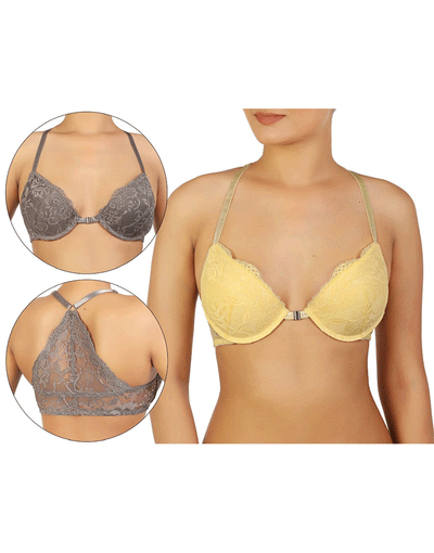 ZEN SERIES LIGHTLY PADDED WIRED LOW BACK BRA WITH SWAN HOOK STRAP-AUTUMN  MAPLE