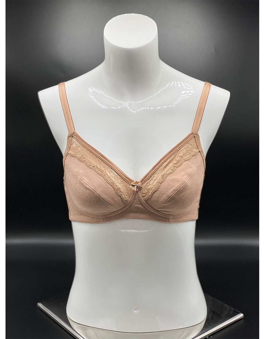 Losha Cotton Wire-free Cut N Sew Bra- Skin