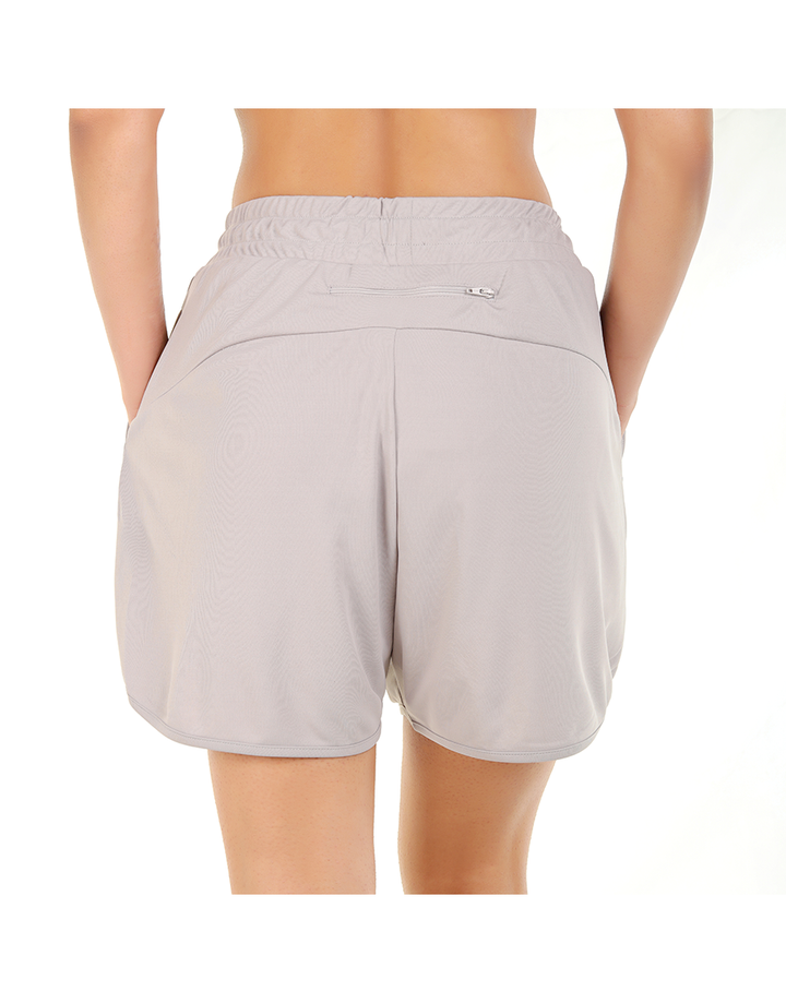 LOSHA DOUBLE LAYERED ACTIVE SHORTS-GREY