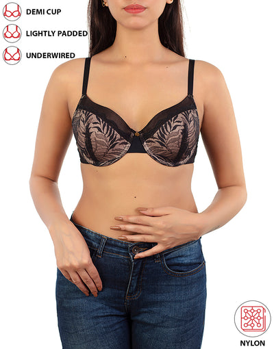 Losha Zen Series Galoon Lace Under Wired Nylon Bra With Super Soft Moulded  Cups-autumn Maple Price in Pakistan - View Latest Collection of Bras