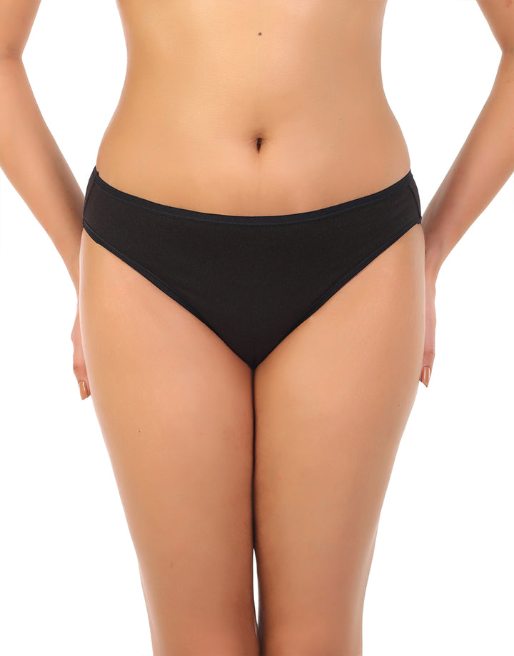 Losha super soft cotton Bikini briefs-BLACK