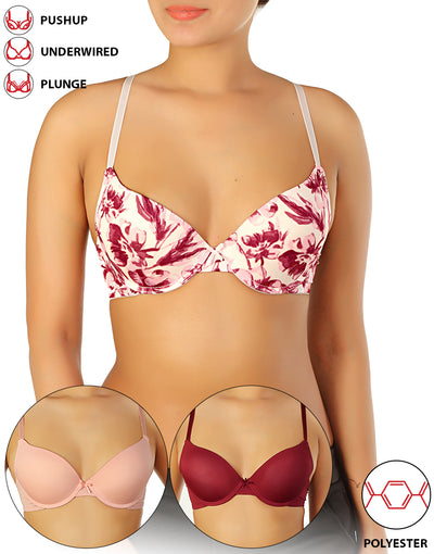 Penny by Zivame Women Plunge Heavily Padded Bra - Buy Penny by Zivame Women  Plunge Heavily Padded Bra Online at Best Prices in India